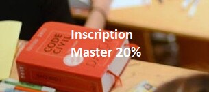 Inscriptions en Master 20%