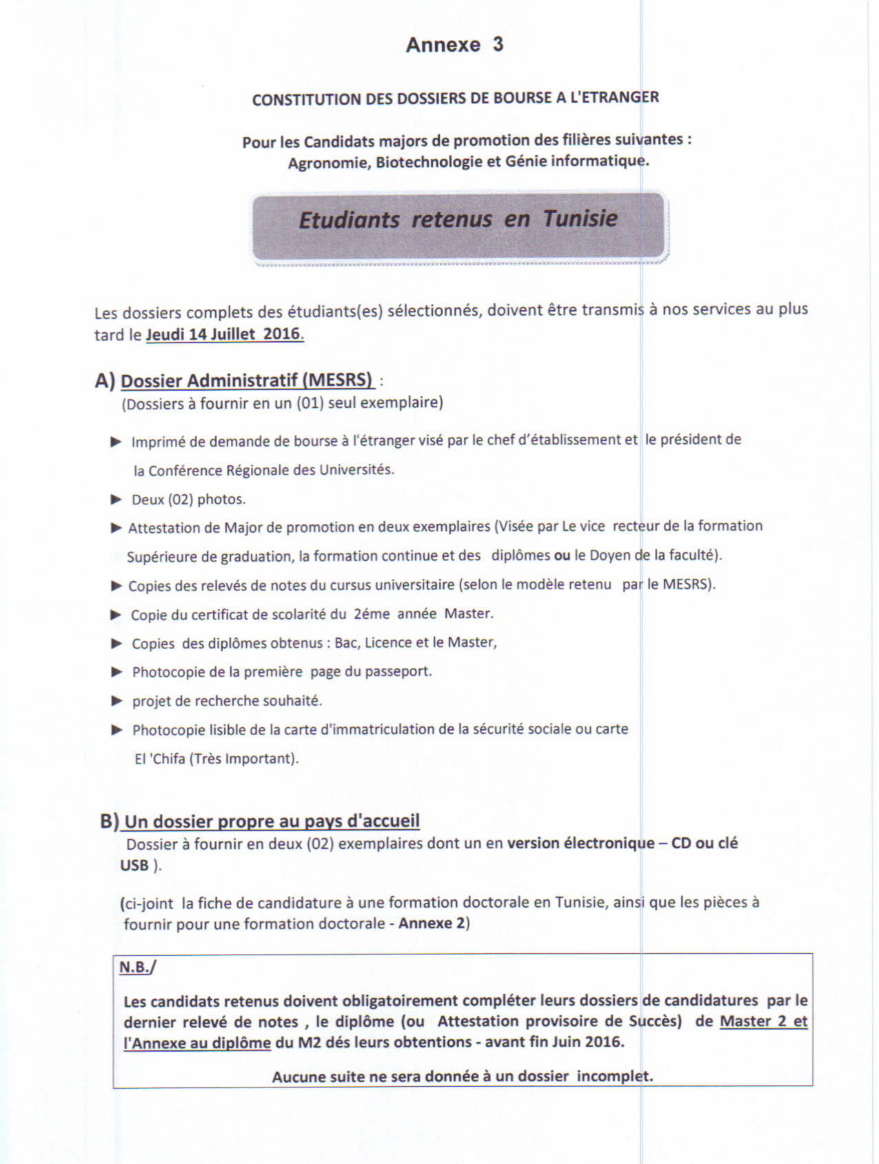 diplome universitaire bourse