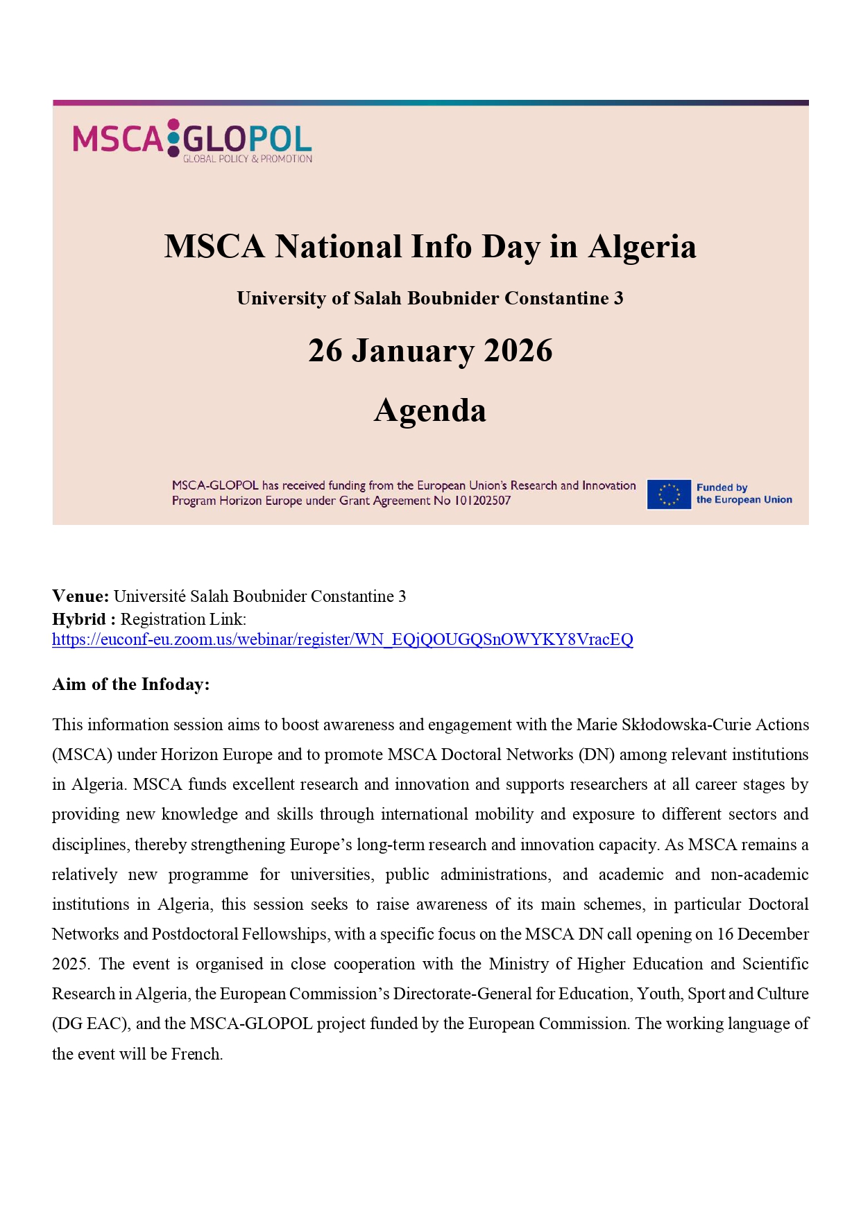 Agenda_MSCA_Algeria_26_Jan_2026_Constantine