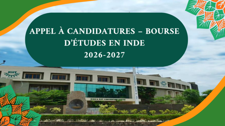 Appel à candidatures – Bourse d’études en Inde