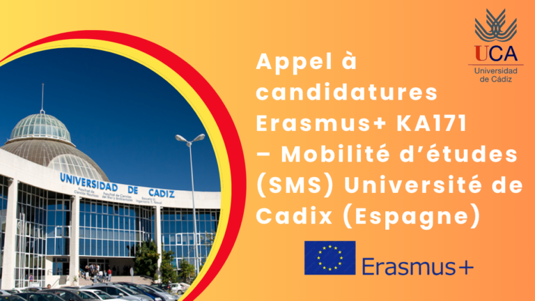Mbilité d’études (SMS) Université de Cadix (Espagne)2026–2027
