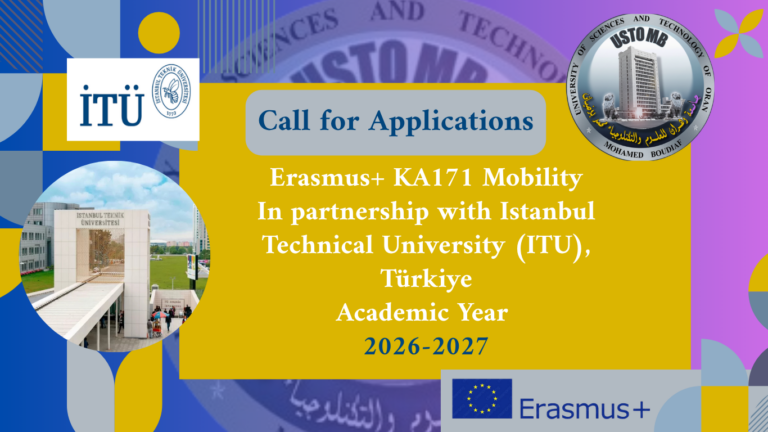 Call for Applications Erasmus+ KA171 – Istanbul Technical University (Türkiye)